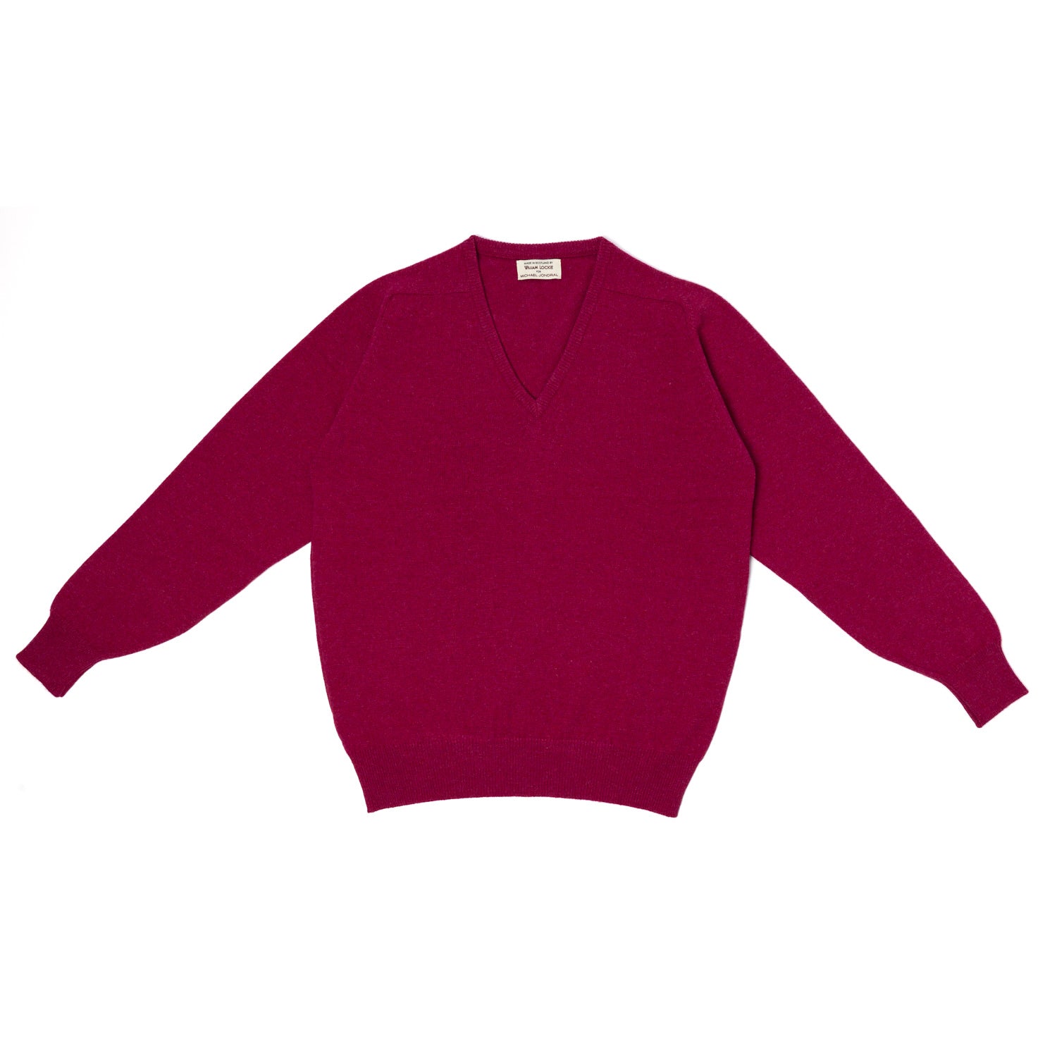 Sweater "Leven Vee" made of pure Geelong Lambswool - 2 Ply